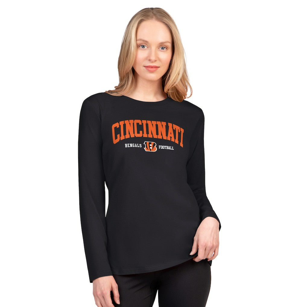Cincinnati Bengals G-III 4Her by Carl Banks Women's Best Play Long Sleeve T-Shirt Black