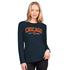 Chicago Bears G-III 4Her by Carl Banks Women's Best Play Long Sleeve T-Shirt Navy