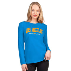 Los Angeles Chargers G-III 4Her by Carl Banks Women's Best Play Long Sleeve T-Shirt Powder Blue