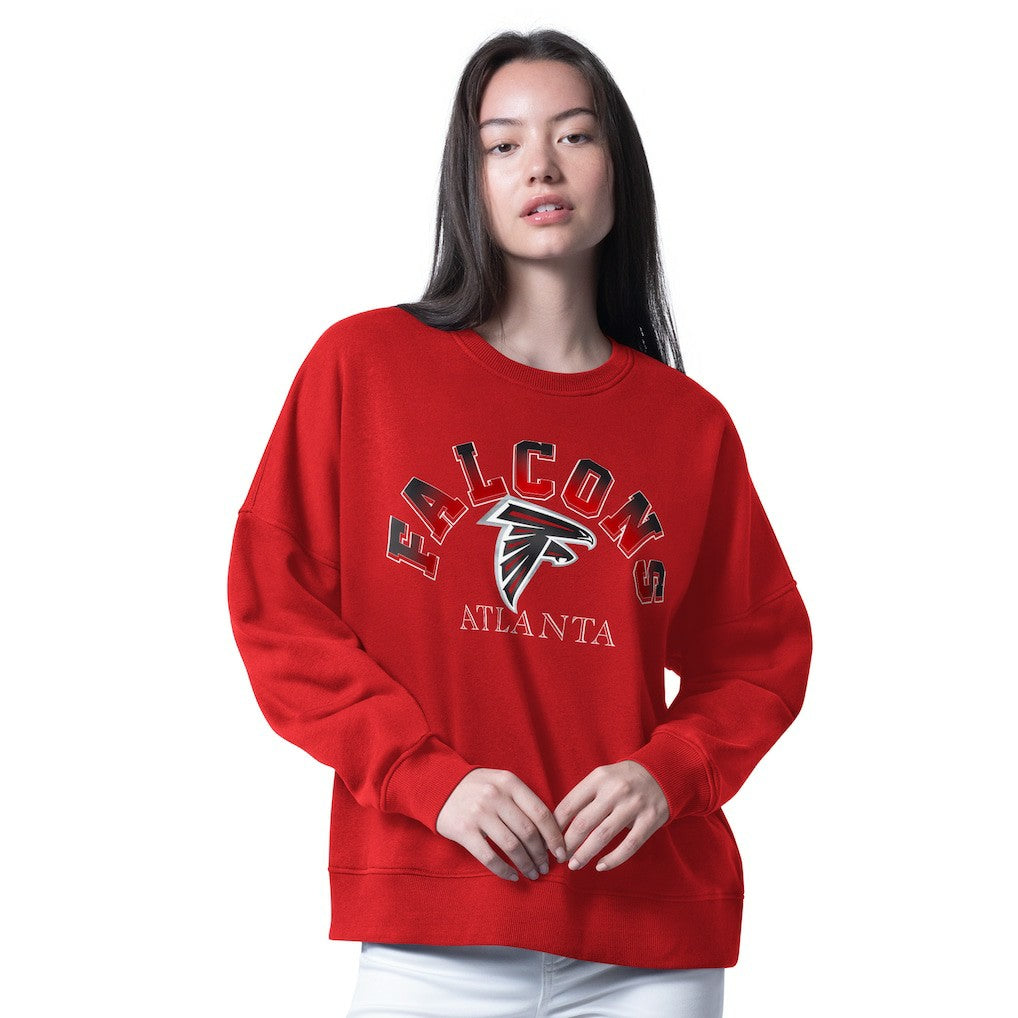 Atlanta Falcons G-III 4Her by Carl Banks Women's Oversized Feud Sweatshirt Red