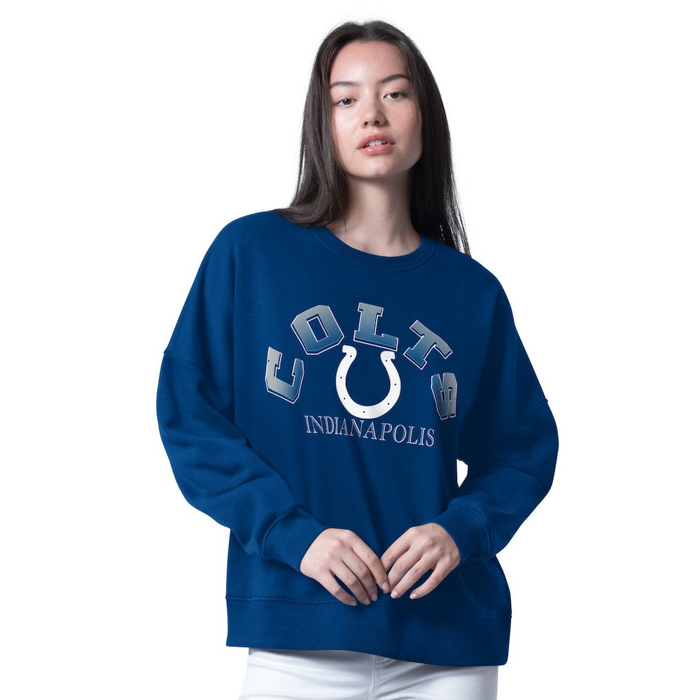 Indianapolis Colts G-III 4Her by Carl Banks Women's Oversized Feud Sweatshirt Royal