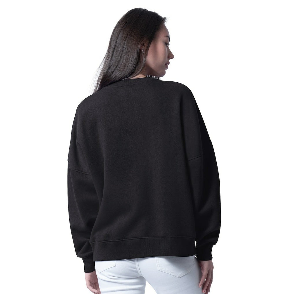 Las Vegas Raiders G-III 4Her by Carl Banks Women's Oversized Feud Sweatshirt Black