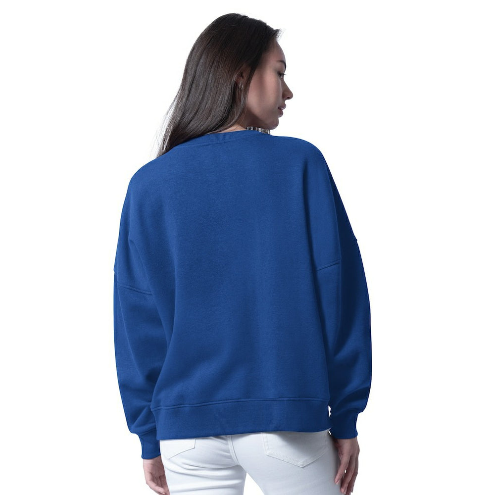 Los Angeles Rams G-III 4Her by Carl Banks Women's Oversized Feud Sweatshirt Royal