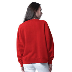 San Francisco 49ers G-III 4Her by Carl Banks Women's Oversized Feud Sweatshirt Scarlet