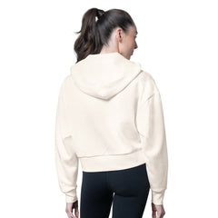 New Orleans Saints MSX by Michael Strahan Women's Eleanor Full-Zip Hoodie Cream