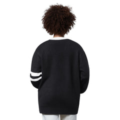 Denver Broncos Starter Women's Back Shot Button-Up Cardigan Black