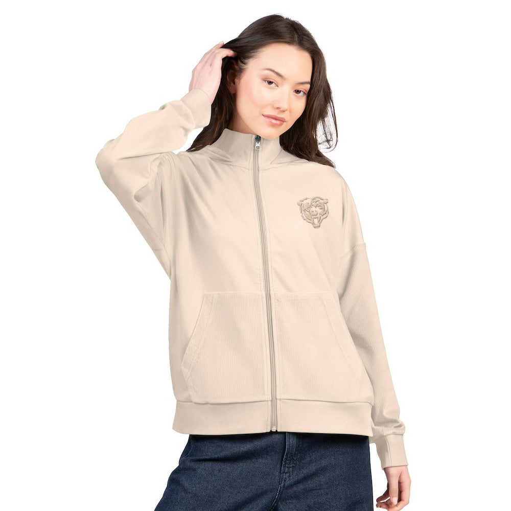 Chicago Bears G-III 4Her by Carl Banks Women's Rookie Full-Zip Hoodie Tan