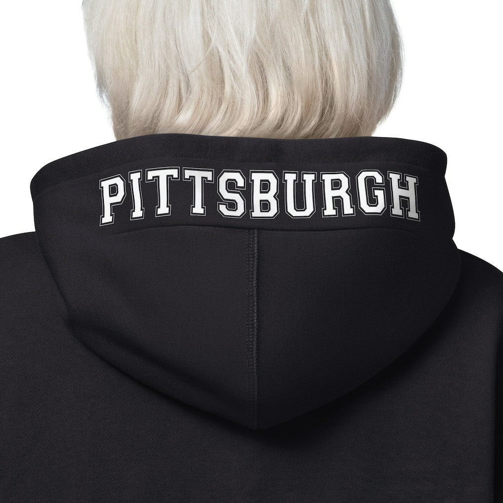 Pittsburgh Steelers Starter Women's 4th Down Full-Zip Hoodie Black