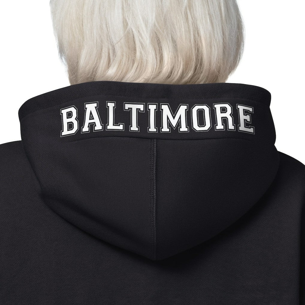 Baltimore Ravens Starter Women's 4th Down Full-Zip Hoodie Black