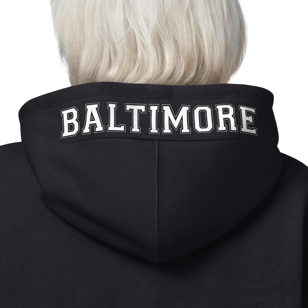 Baltimore Ravens Starter Women's 4th Down Full-Zip Hoodie Black