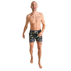 Green Bay Packers Chubbies The Neon 5.5" Classic Lined Swim Trunks Black