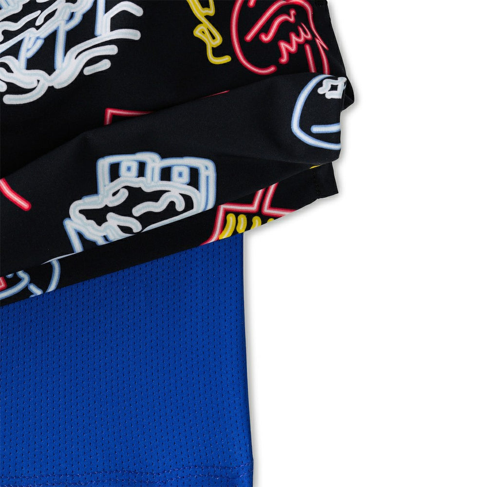 Buffalo Bills Chubbies The Neon 5.5" Classic Lined Swim Trunks Black