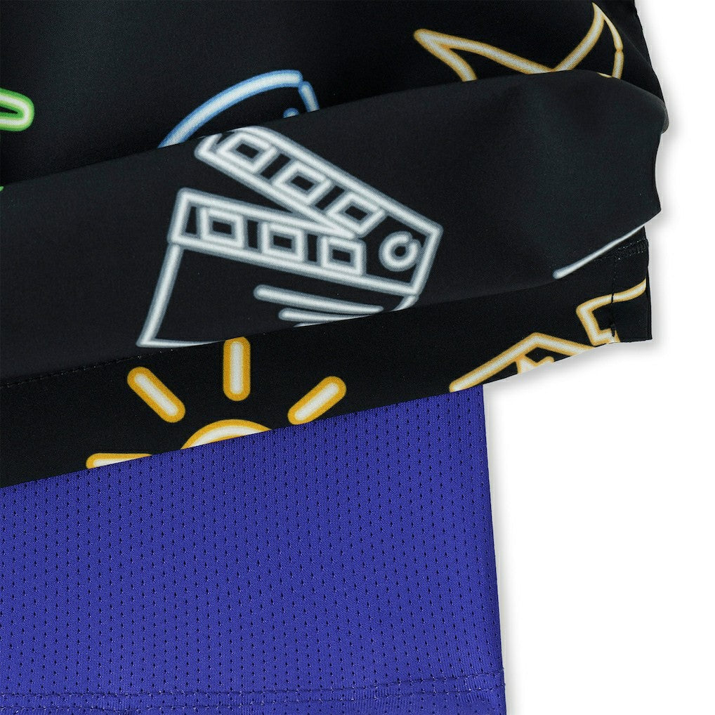 Los Angeles Rams Chubbies The Neon 5.5" Classic Lined Swim Trunks Black