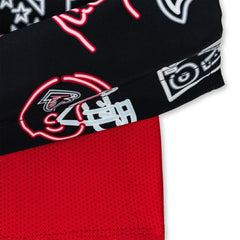 Atlanta Falcons Chubbies The Neon 5.5" Classic Lined Swim Trunks Black