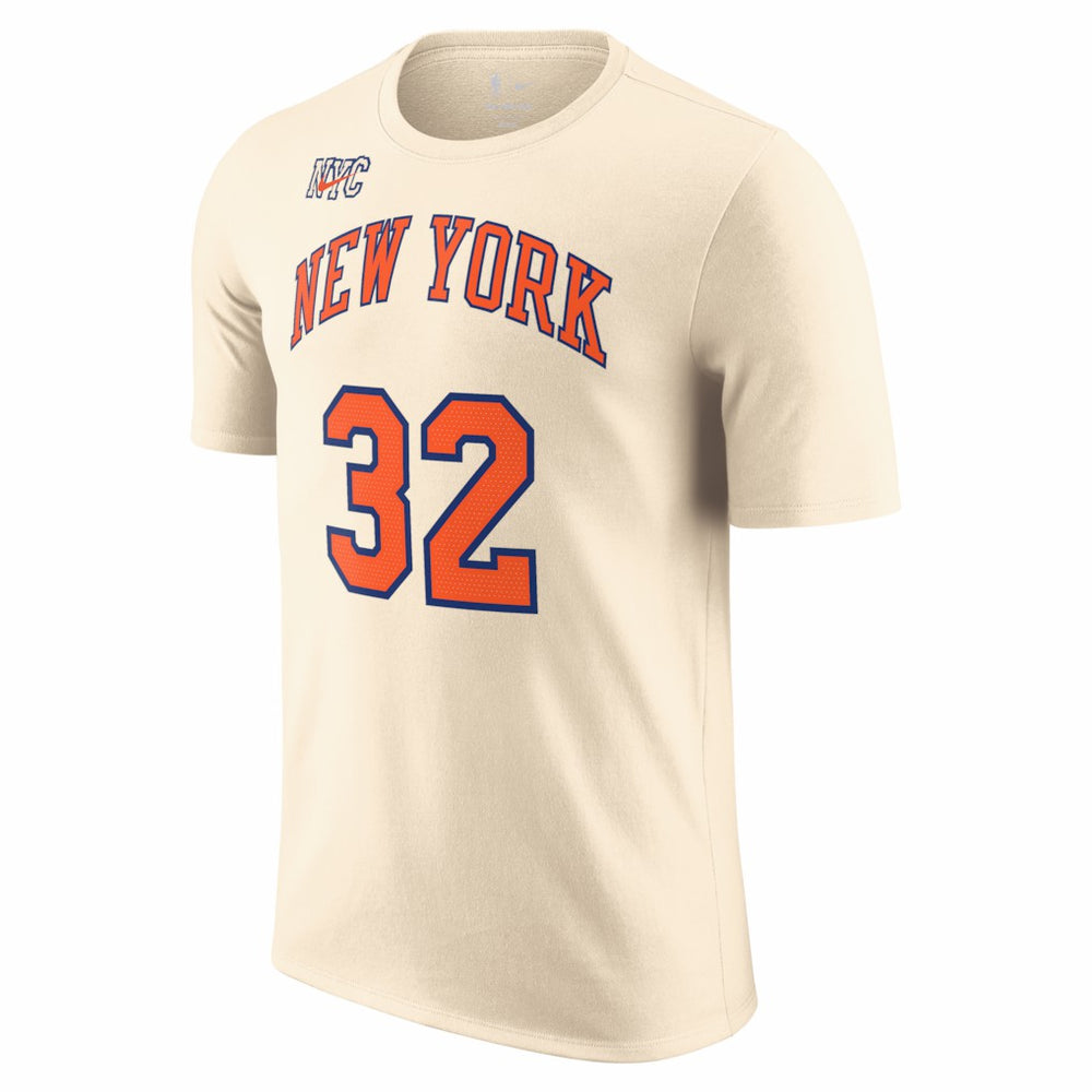Karl-Anthony Towns New York Knicks Unisex 2025/26 City Edition Name & Number T-Shirt Cream | Nike discount
