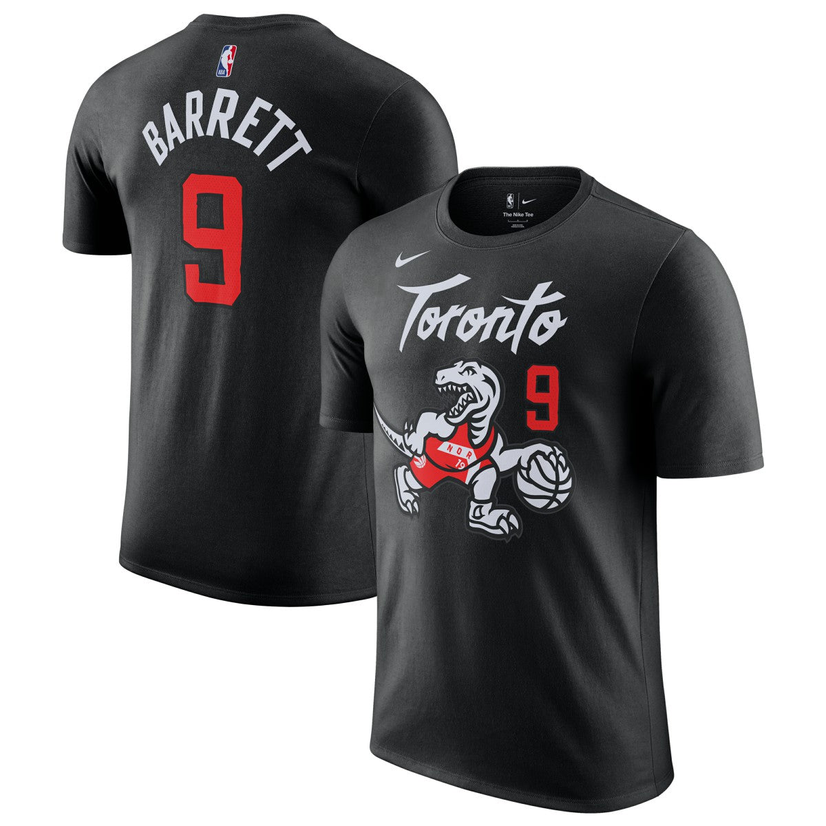 RJ Barrett Toronto Raptors Unisex 2025/26 City Edition Name & Number T-Shirt Black | Nike outlet