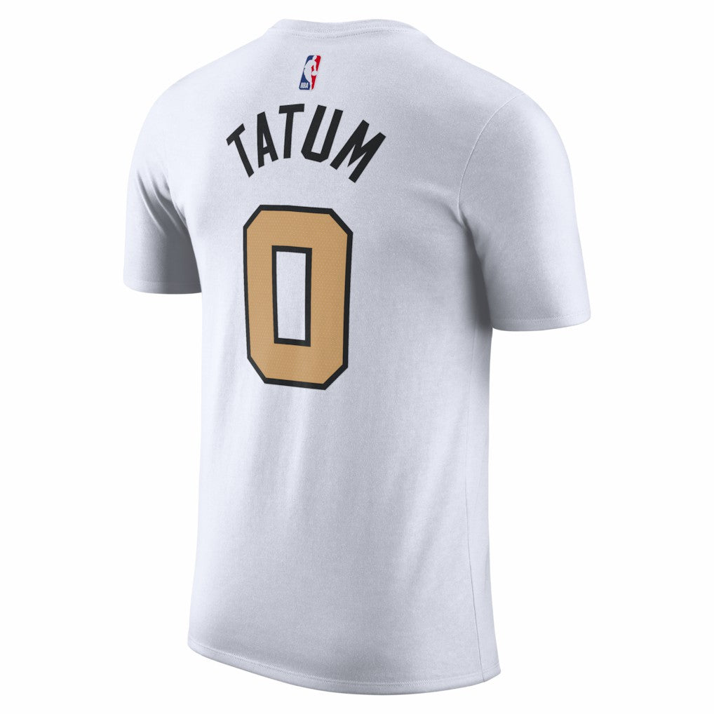 Jayson Tatum Boston Celtics Unisex 2025/26 City Edition Name & Number T-Shirt White | Nike US