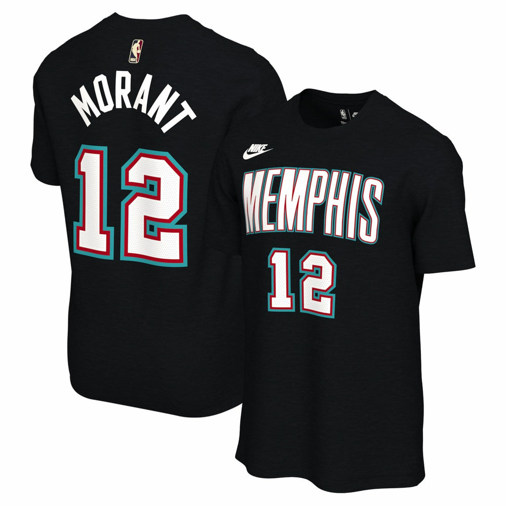 Ja Morant Memphis Grizzlies Unisex Name & Number T-Shirt Classic Edition Black | Nike Near Me