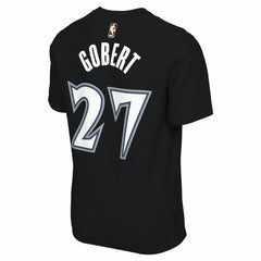 Rudy Gobert Minnesota Timberwolves Unisex Name & Number T-Shirt Classic Edition Black | Nike US