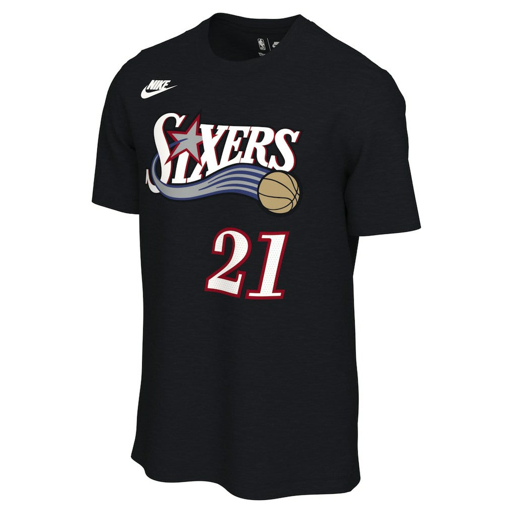 Joel Embiid Philadelphia 76ers Unisex Name & Number T-Shirt Classic Edition Black | Nike Near Me