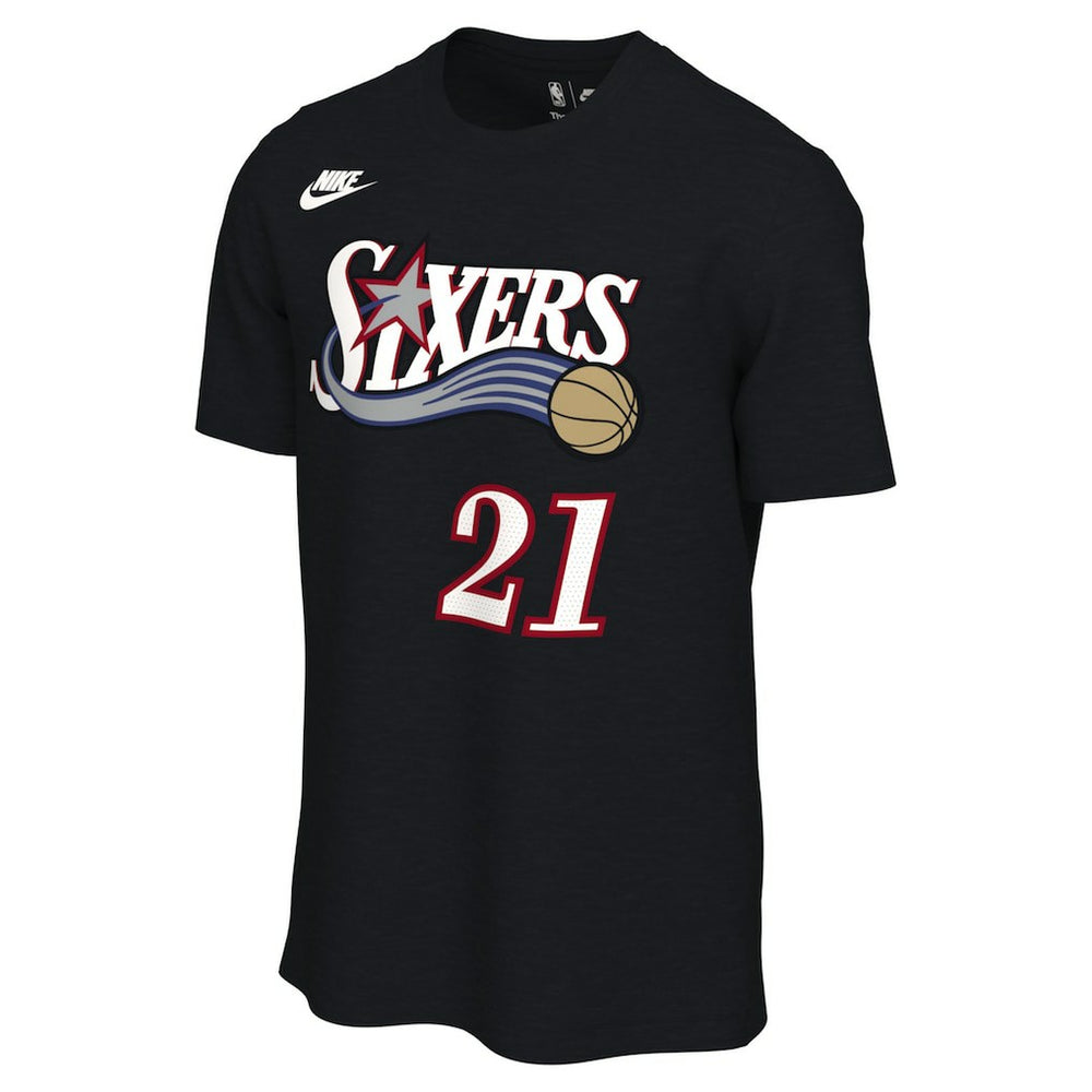 Joel Embiid Philadelphia 76ers Unisex Name & Number T-Shirt Classic Edition Black | Nike Near Me