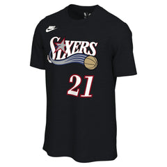 Joel Embiid Philadelphia 76ers Unisex Name & Number T-Shirt Classic Edition Black | Nike Near Me