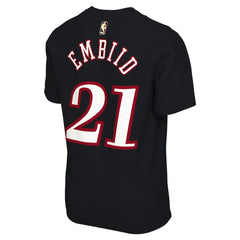 Joel Embiid Philadelphia 76ers Unisex Name & Number T-Shirt Classic Edition Black | Nike Near Me