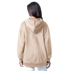 Minnesota Vikings G-III 4Her by Carl Banks Women's Best Hitter Oversized Tunic Pullover Hoodie Cream