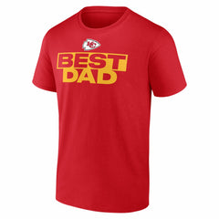 Kansas City Chiefs Best Dad Father's Day T-Shirt Red