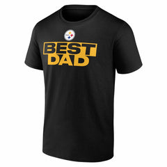 Pittsburgh Steelers Best Dad Father's Day T-Shirt Black