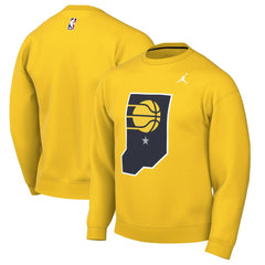 Indiana Pacers Jordan Brand Statement Edition Sweatshirt Gold