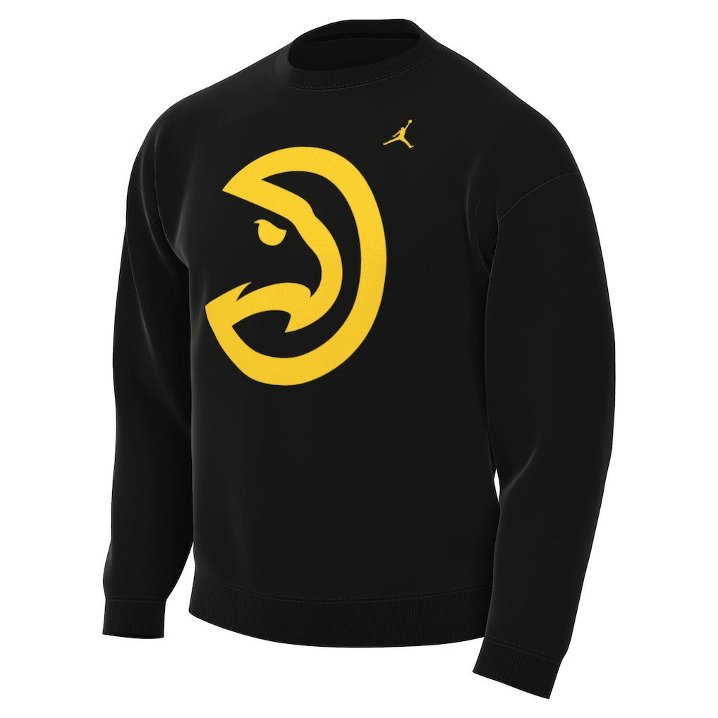 Atlanta Hawks Jordan Brand Statement Edition Sweatshirt Black