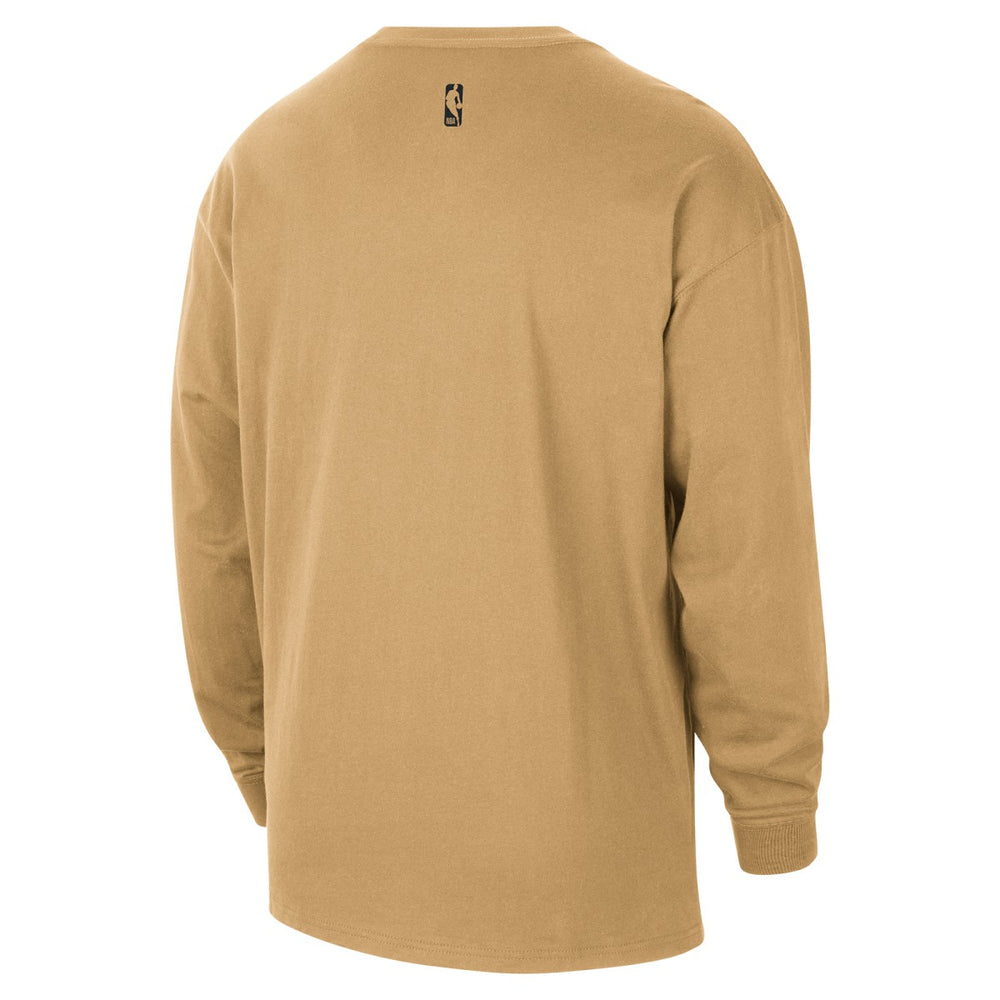 Washington Wizards 2025/26 City Edition Remix Essential Logo Long Sleeve T-Shirt Gold | Nike Lifestyle