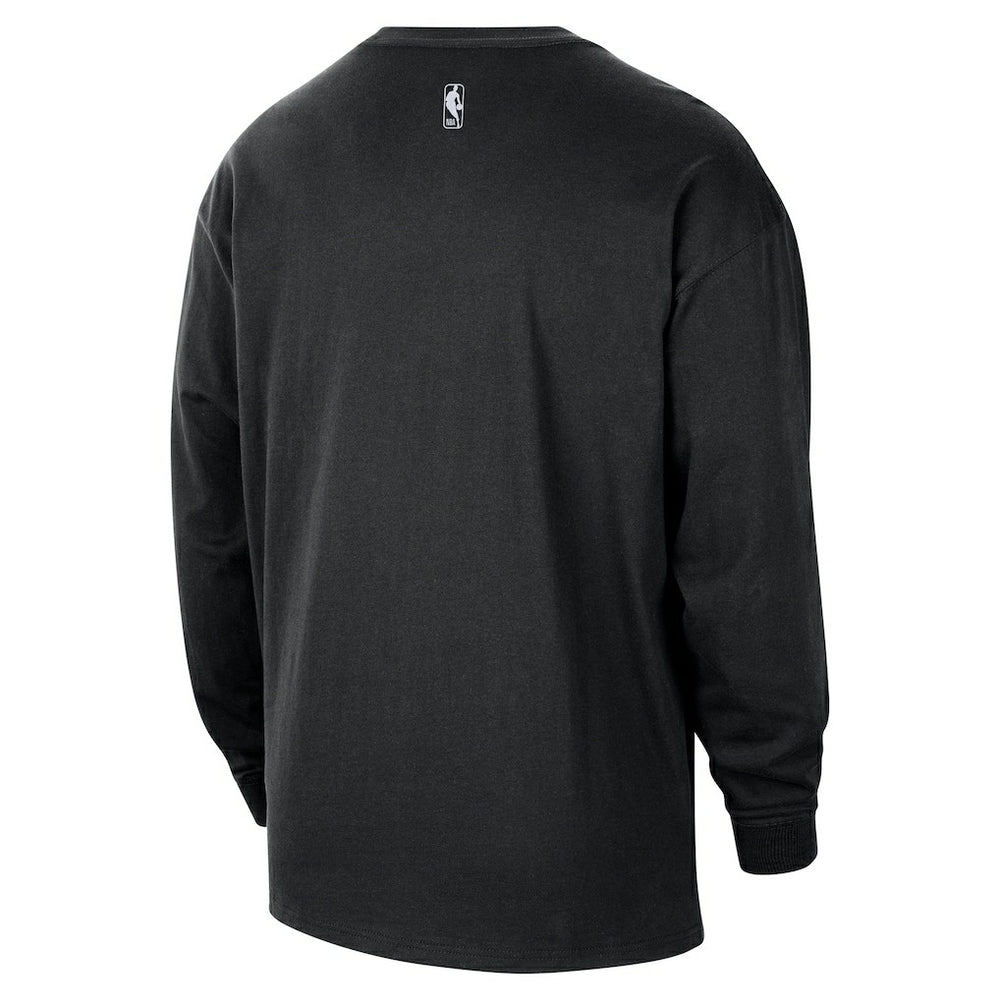 Brooklyn Nets 2025/26 City Edition Remix Essential Logo Long Sleeve T-Shirt Black | Nike online