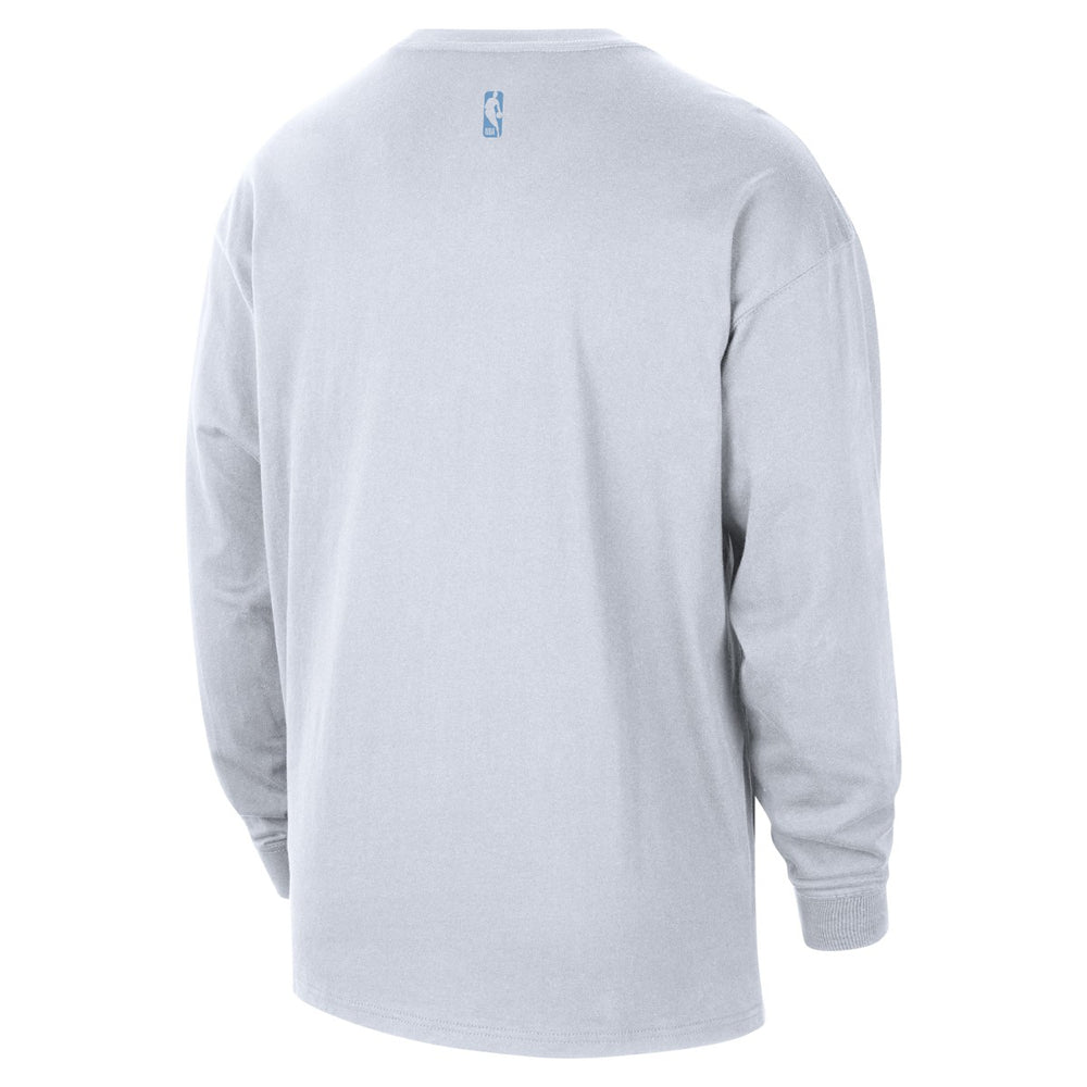 Memphis Grizzlies 2025/26 City Edition Remix Essential Logo Long Sleeve T-Shirt White | Nike US