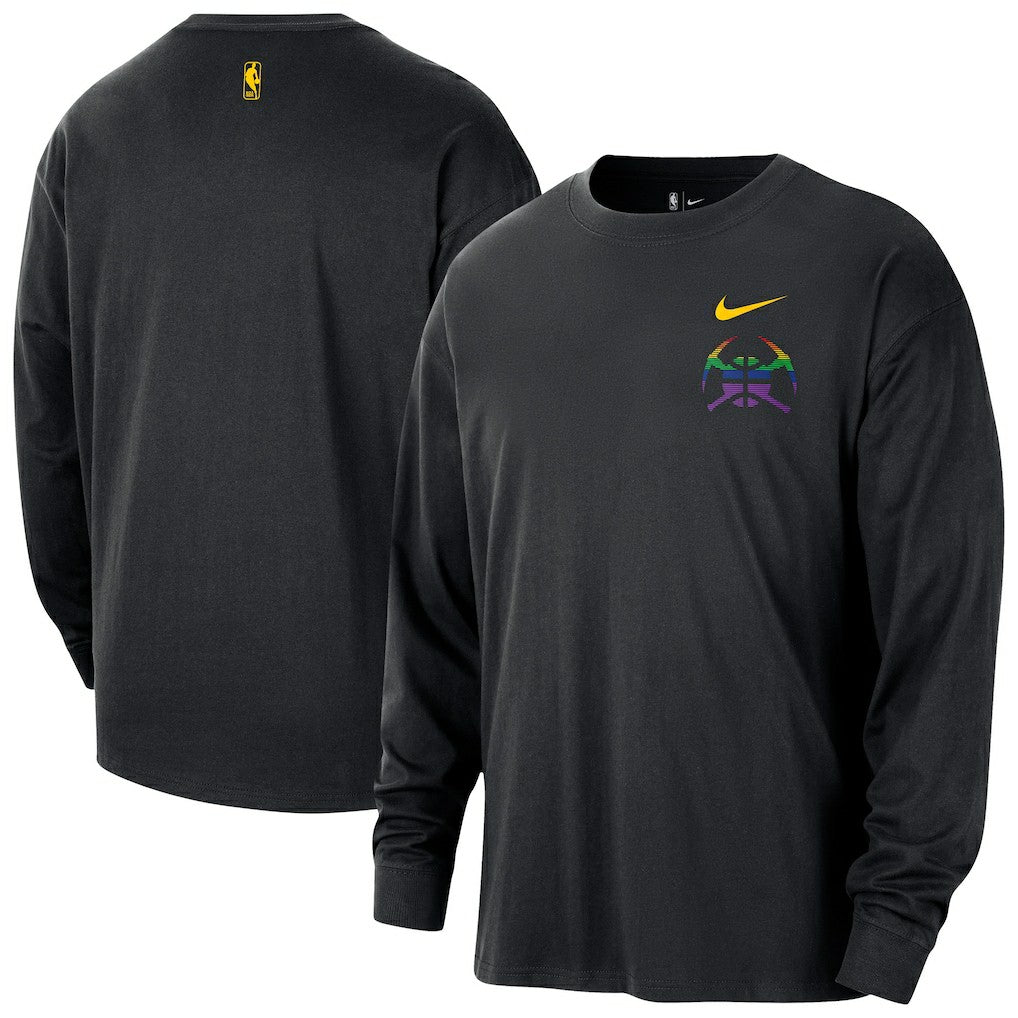 Denver Nuggets 2025/26 City Edition Remix Essential Logo Long Sleeve T-Shirt for sale Black | Nike online