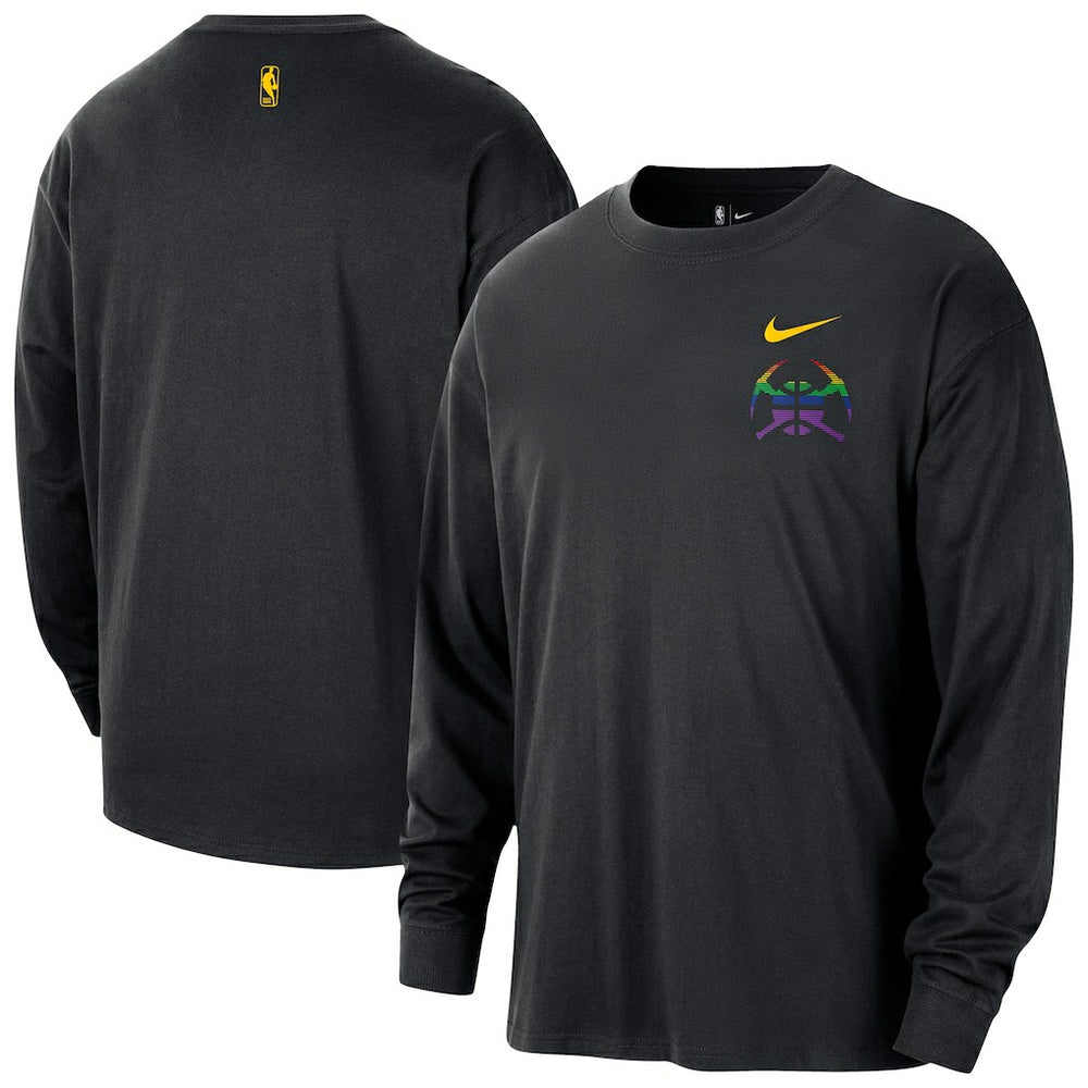 Denver Nuggets 2025/26 City Edition Remix Essential Logo Long Sleeve T-Shirt for sale Black | Nike online