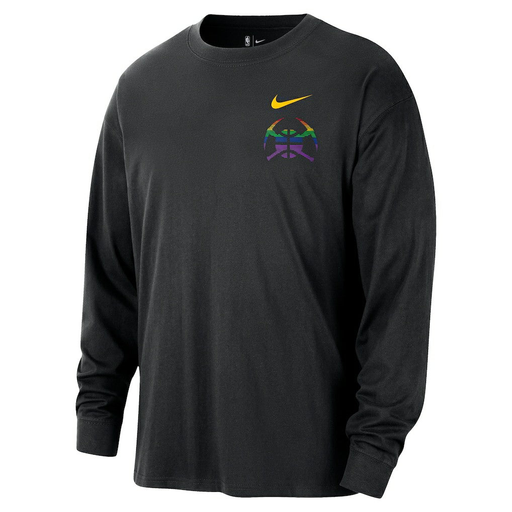 Denver Nuggets 2025/26 City Edition Remix Essential Logo Long Sleeve T-Shirt for sale Black | Nike online
