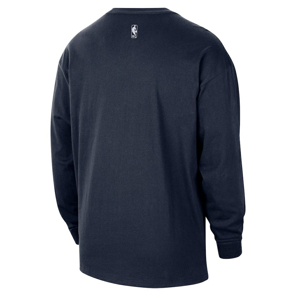 Oklahoma City Thunder 2025/26 City Edition Remix Essential Logo Long Sleeve T-Shirt Navy | Nike US