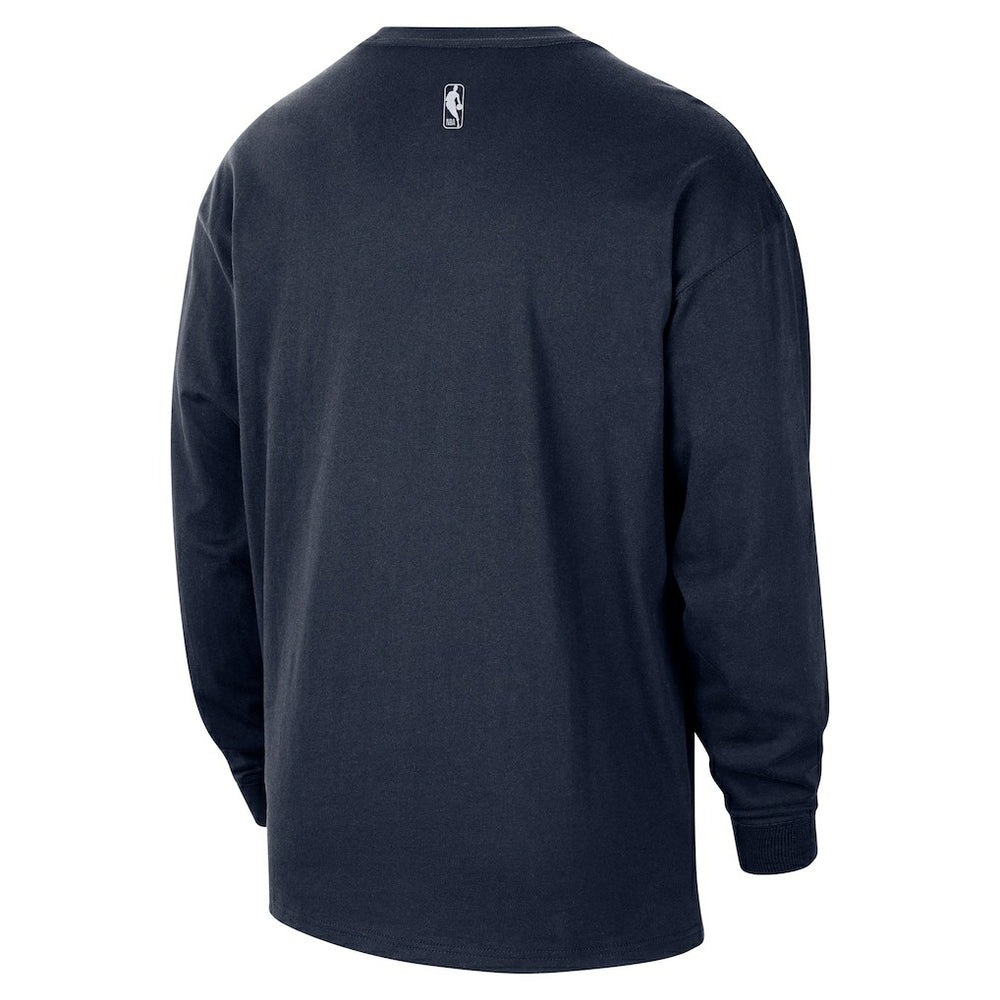 Oklahoma City Thunder 2025/26 City Edition Remix Essential Logo Long Sleeve T-Shirt Navy | Nike US