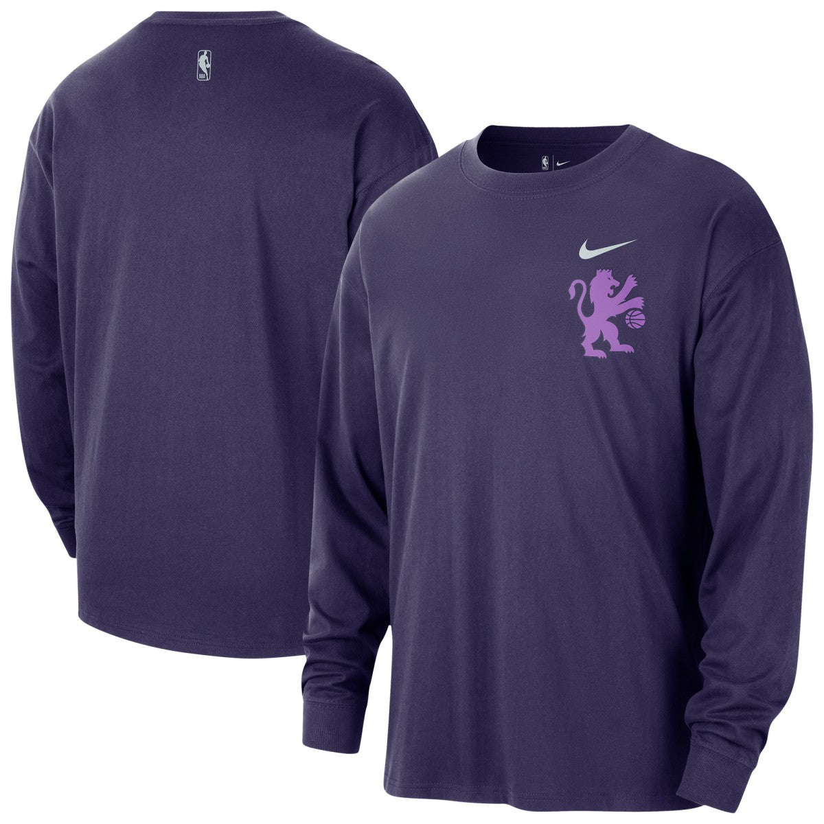 Sacramento Kings 2025/26 City Edition Remix Essential Logo Long Sleeve T-Shirt Purple | Nike discount