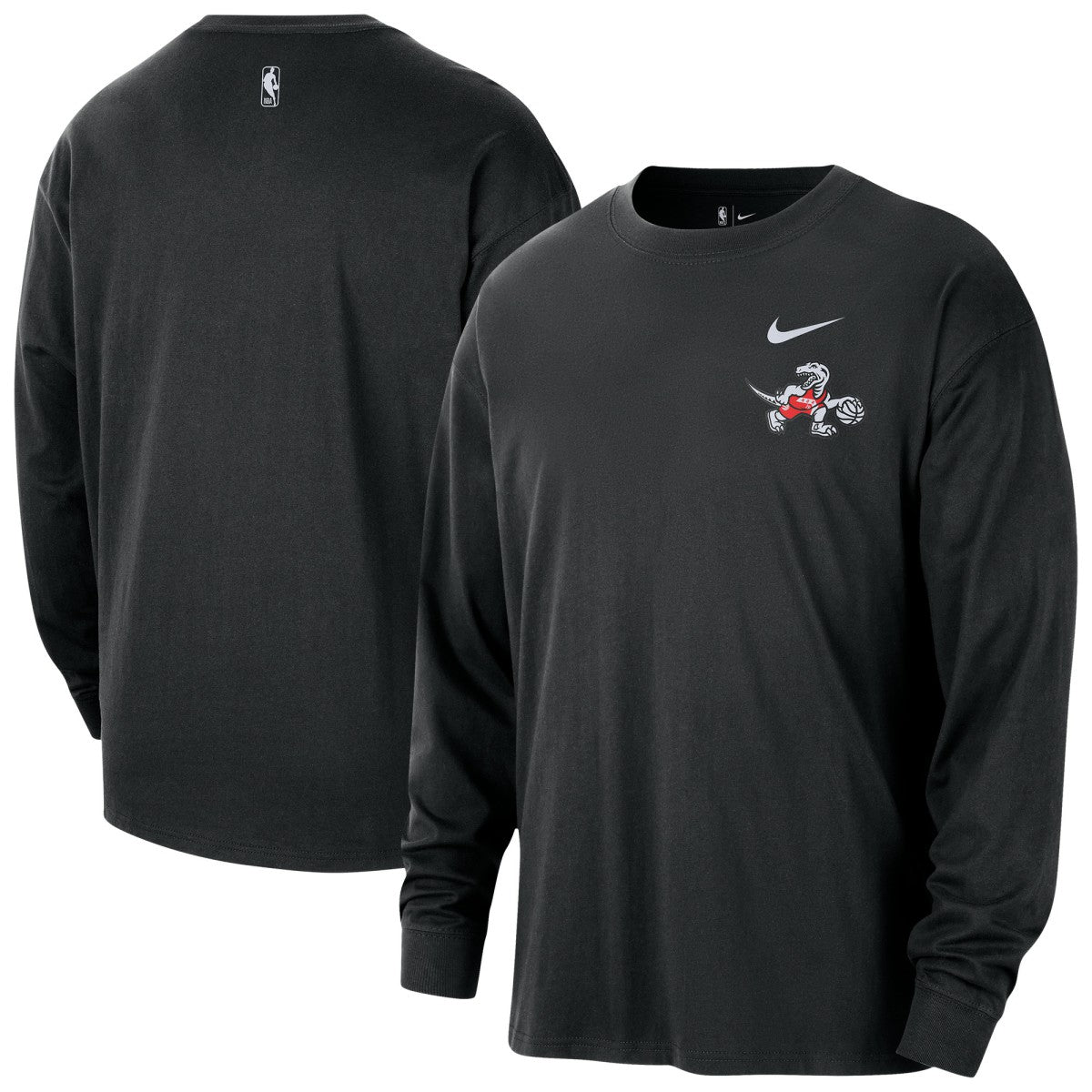 Toronto Raptors 2025/26 City Edition Remix Essential Logo Long Sleeve T-Shirt Black | Nike US