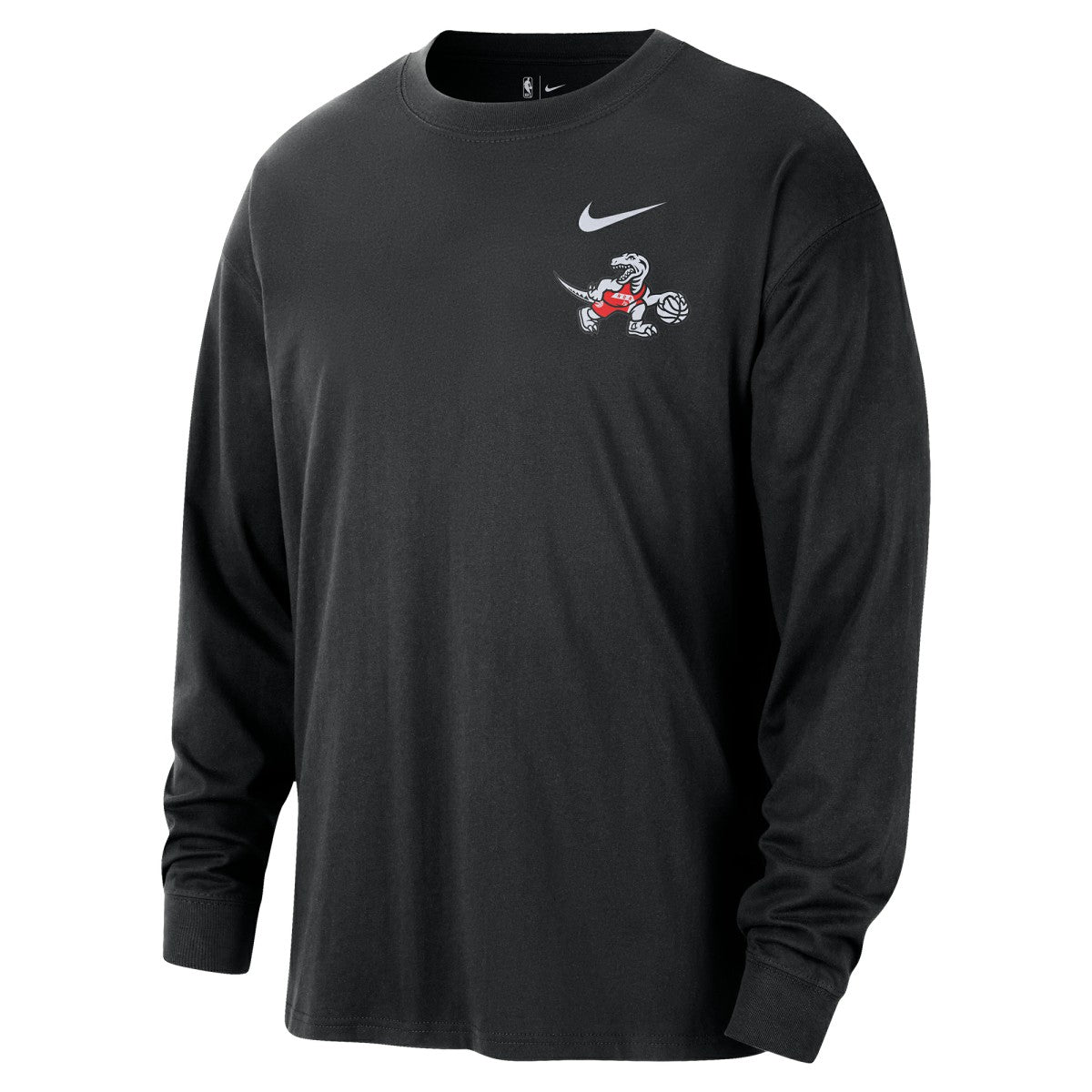 Toronto Raptors 2025/26 City Edition Remix Essential Logo Long Sleeve T-Shirt Black | Nike US