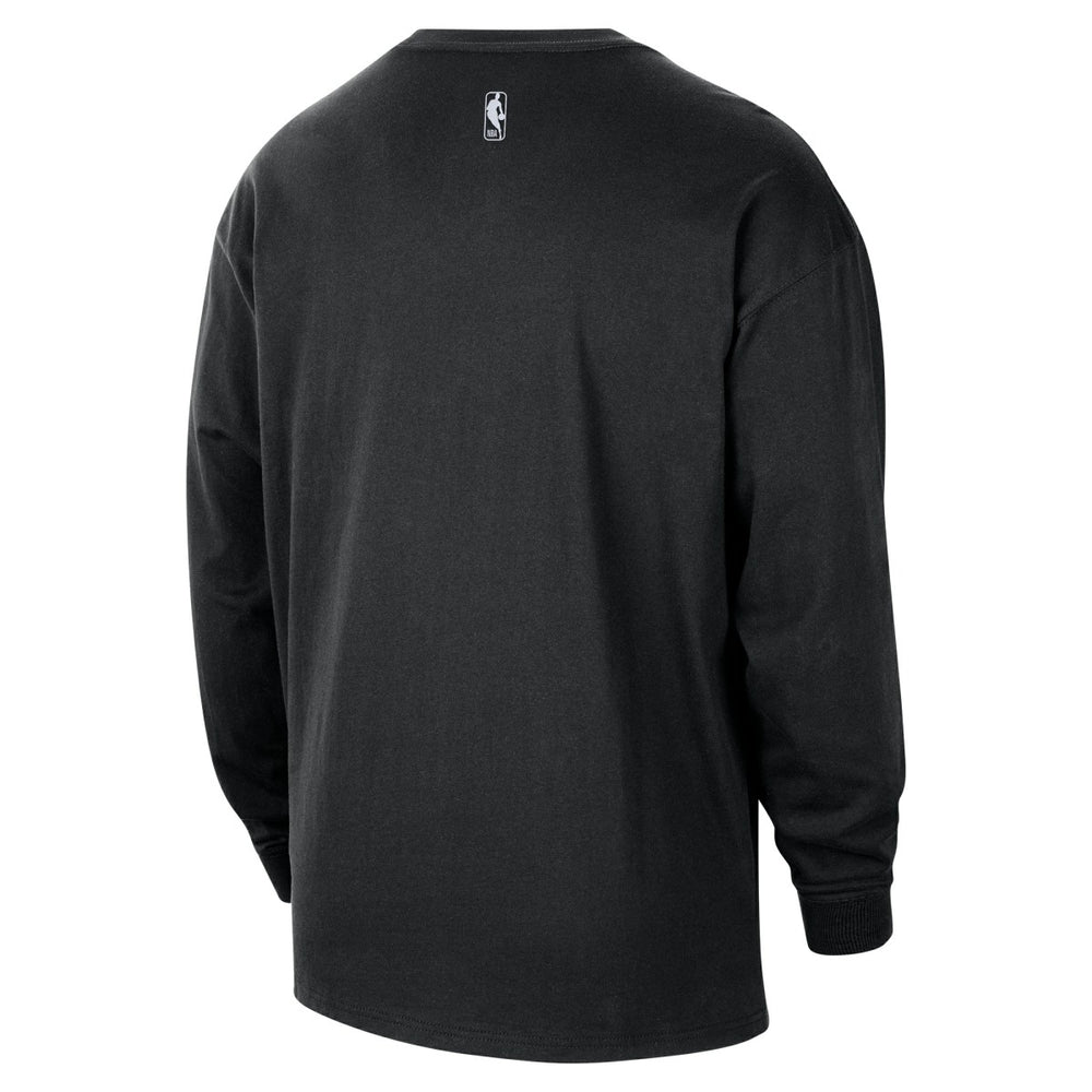 Portland Trail Blazers 2025/26 City Edition Remix Essential Logo Long Sleeve T-Shirt Black | Nike outlet