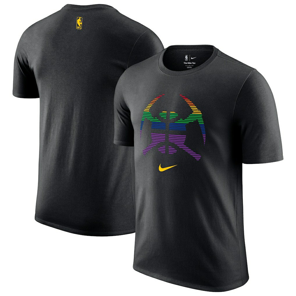 Denver Nuggets 2025/26 City Edition Remix Essential Logo T-Shirt for sale Black | Nike