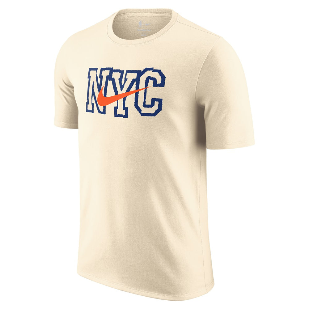 New York Knicks 2025/26 City Edition Remix Essential Logo T-Shirt Natural | Nike outlet