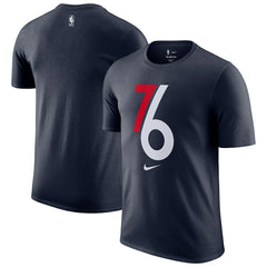 Philadelphia 76ers 2025/26 City Edition Remix Essential Logo T-Shirt Navy | Nike