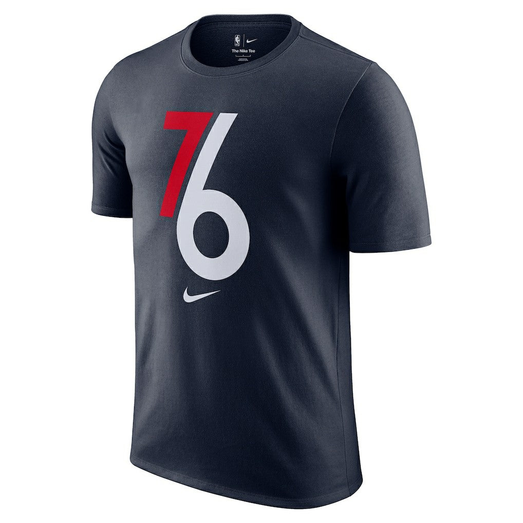 Philadelphia 76ers 2025/26 City Edition Remix Essential Logo T-Shirt Navy | Nike