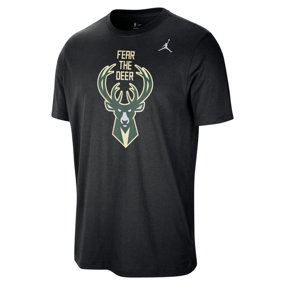 Milwaukee Bucks Jordan Brand Statement Edition Essential T-Shirt Black
