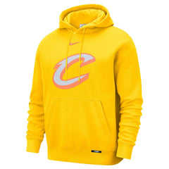 Cleveland Cavaliers 2025/26 City Edition Essential Logo Remix Hoodie for sale Yellow | Nike Lifestyle
